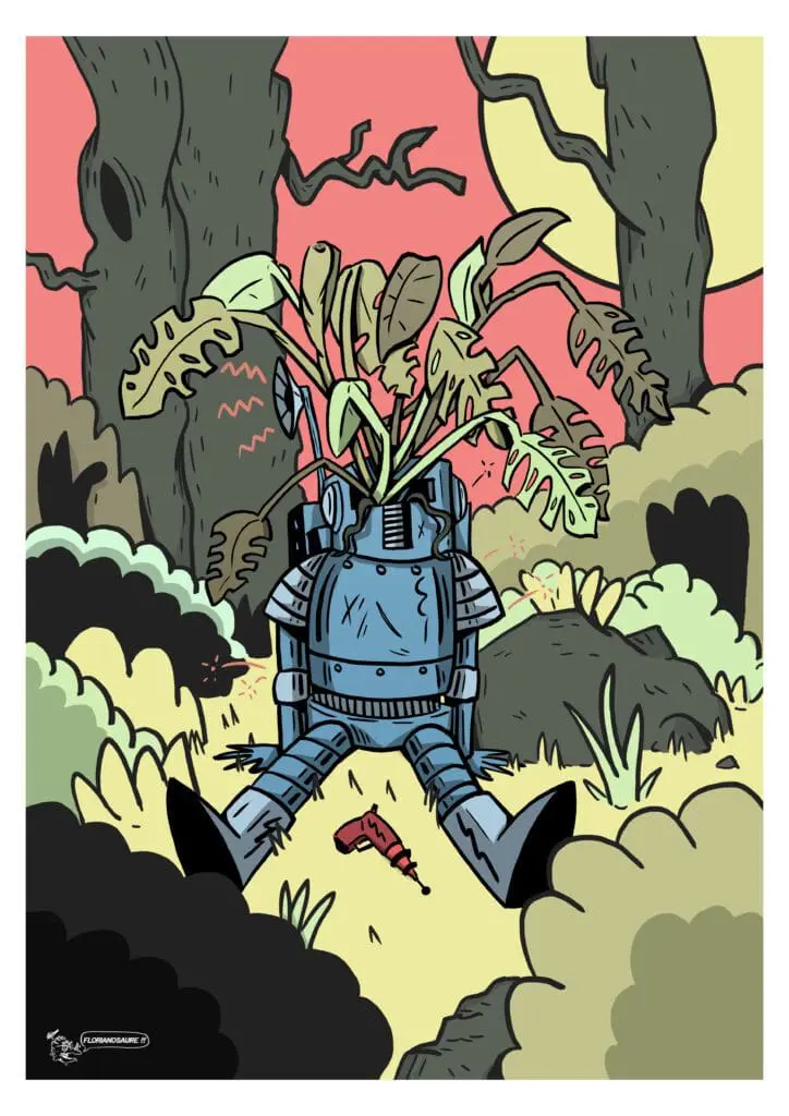 Robot Monstera colors