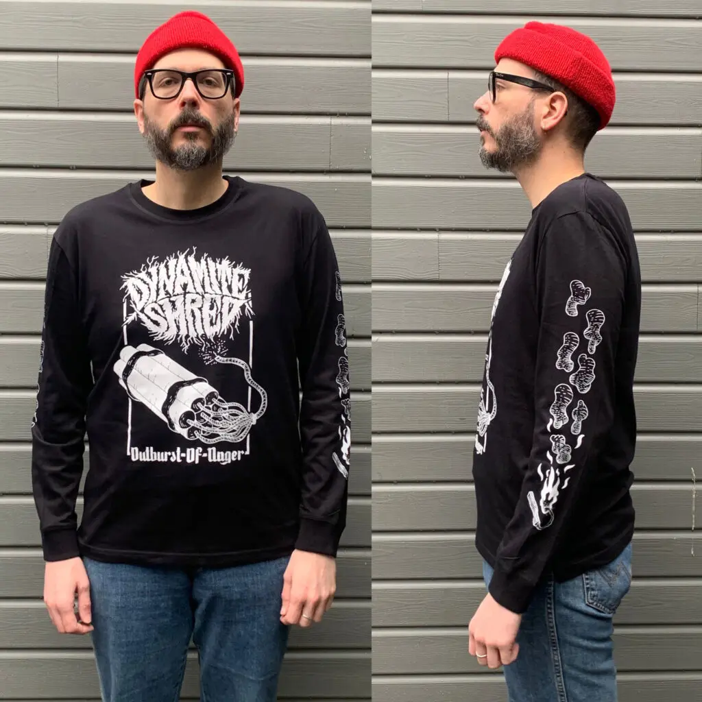 T-shirt manches longues inspiration black metal
