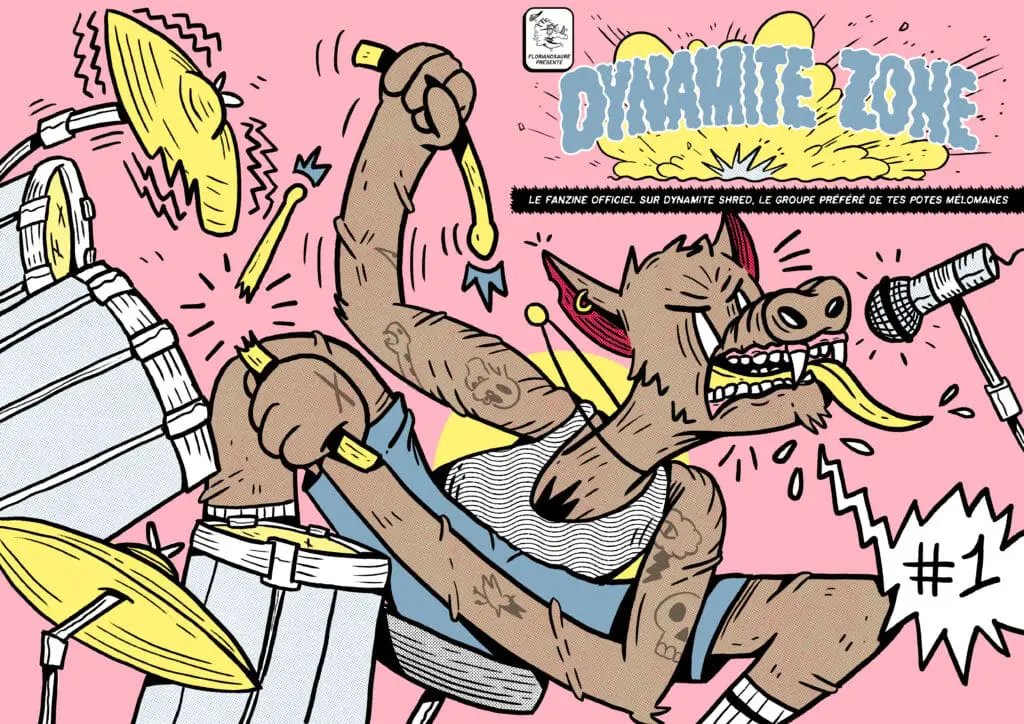 couverture magazine dynamite zone numero 1 un monstre joue de la batterie