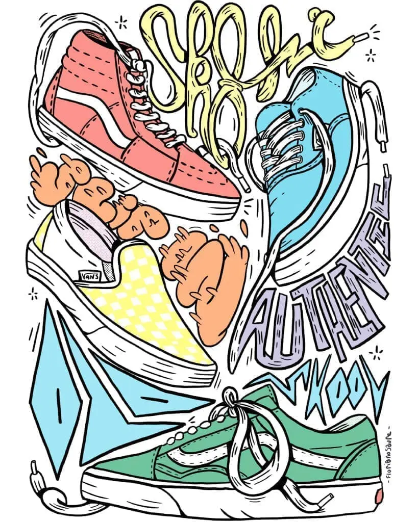 Un enesmble de baskets de la marque Vans