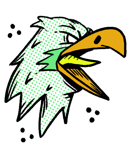 une tête d'aigle